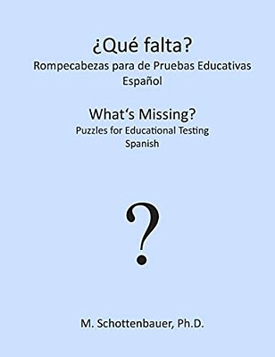 ¿Qué Falta? Rompecabezas Para De Pruebas Educativas: Español-..
