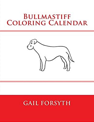 Bullmastiff Coloring Calendar-..