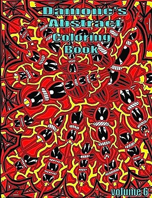 Damones Abstract Coloring Book 6: Adult Coloring Book-..