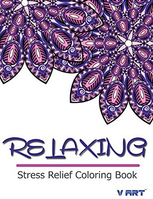 Relaxing Stress Relief Coloring Book-..
