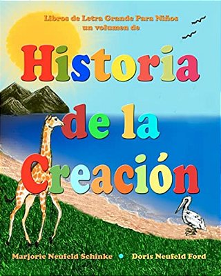 Historia De La Creación: Libros De Letra Grande Para Niños-..