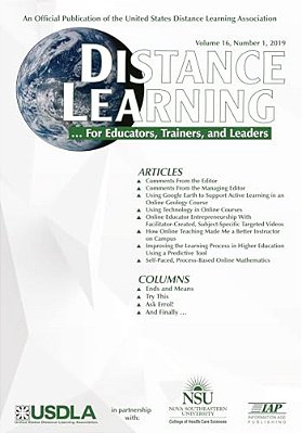 Distance Learning Vol 16 Issue 1-..