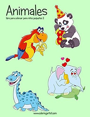 Animales Libro Para Colorear Para Niños Pequeños 3-..
