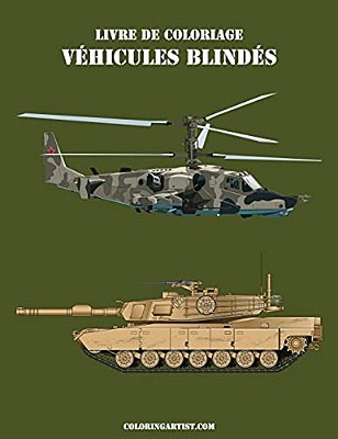 Livre De Coloriage Véhicules Blindés 2-..