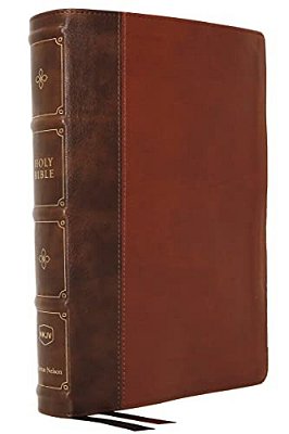 Nkjv, Large Print Verse-By-verse Reference Bible, Maclaren Series, Leathersoft, Brown, Comfort Print: Holy Bible, New King James Version-..
