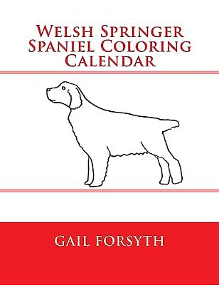 Welsh Springer Spaniel Coloring Calendar-..