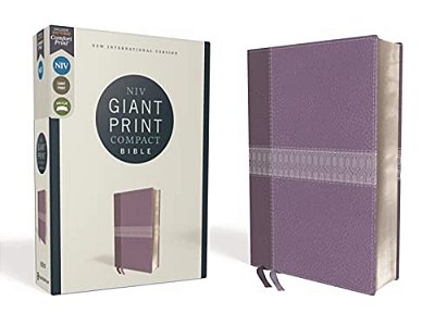 Niv, Giant Print Compact Bible, Leathersoft, Purple, Red Letter Edition, Comfort Print-..