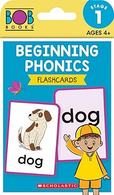 Bob Books - Beginning Phonics Flashcards Phonics, Ages 4 And Up, Kindergarten (Stage 1: Starting To Read)-..