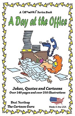 A Day At The Office: Jokes + Cartoons In Black + White-..