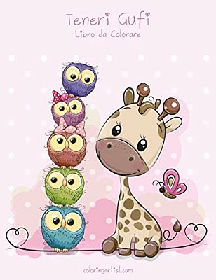 Teneri Gufi Libro Da Colorare 1-..