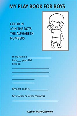 My Play Book For Boys: Activities Book-..