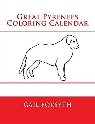 Great Pyrenees Coloring Calendar-..