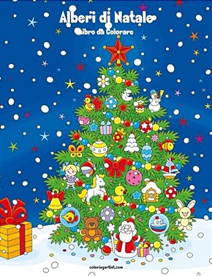 Alberi Di Natale Libro Da Colorare 1-..