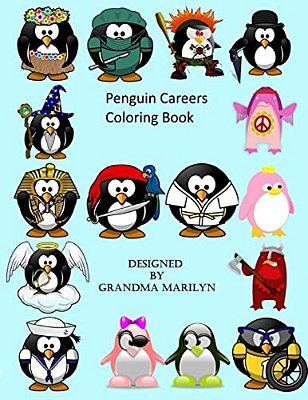 Penguin Careers Coloring Book-..