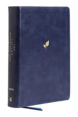 Niv, Lucado Encouraging Word Bible, Blue, Leathersoft, Thumb Indexed, Comfort Print: Holy Bible, New International Version-..