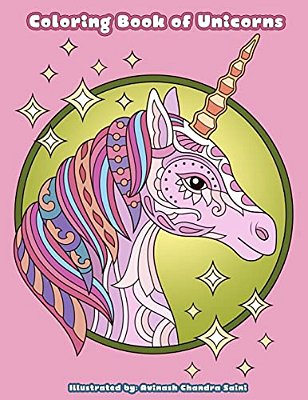 Coloring Book Of Unicorns: Unicorn Coloring Book For Adults, Teens And Tweens-..