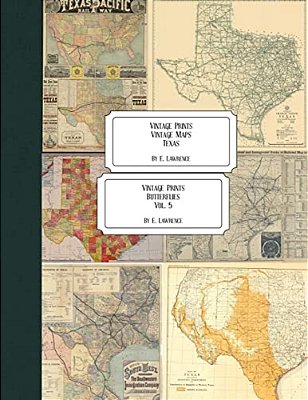 Vintage Prints: Vintage Maps: Texas-..