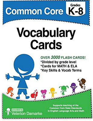 Common Core Vocabulary Cards: Black & White Version-..