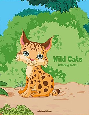Wild Cats Coloring Book 1-..