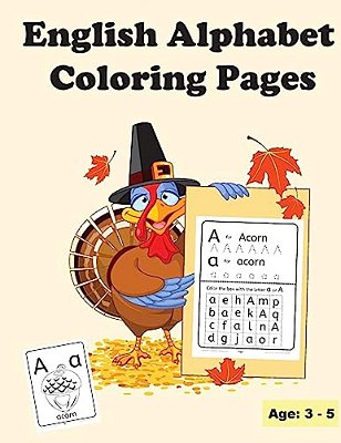 English Alphabet Coloring Pages: Uppercase And Lowercase Letters-..