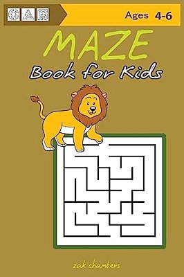 Maze Book For Kids Ages 4-6-..