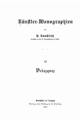 Künstler-Monographien - VI - Velasquez-..