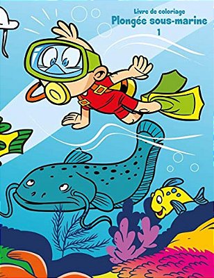Livre De Coloriage Plongée Sous-Marine 1-..