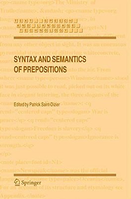 Syntax And Semantics Of Prepositions-..