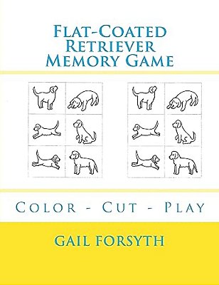 Flat-Coated Retriever Memory Game: Color - Cut - Play-..