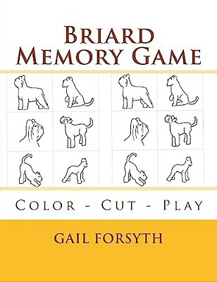 Briard Memory Game: Color - Cut - Play-..