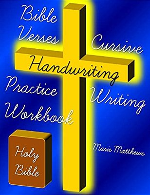 Bible Verses Cursive Handwriting Practice Writing Workbook-..