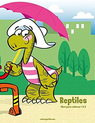 Reptiles Libro Para Colorear 1 & 2-..