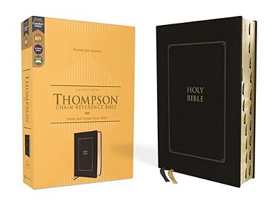 Kjv, Thompson Chain-Reference Bible, Leathersoft, Black, Red Letter, Thumb Indexed, Comfort Print-..