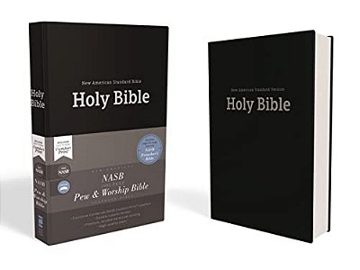 Nasb, Pew And Worship Bible, Hardcover, Black, 1995 Text, Comfort Print-..