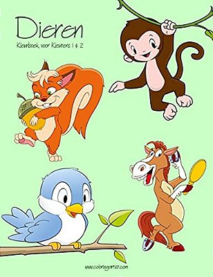 Dieren Kleurboek Voor Kleuters 1 & 2-..