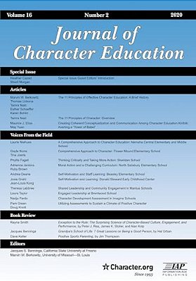 Journal Of Character Education Vol 16 Issue 2-..