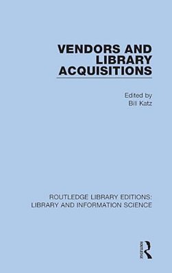 Vendors And Library Acquisitions-..