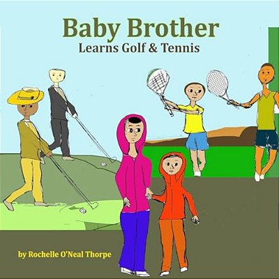 Baby Brother Learns Golf & Tennis-..