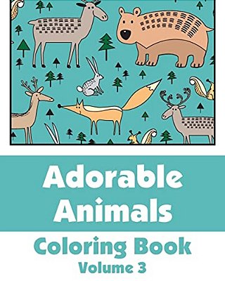 Adorable Animals Coloring Book-..