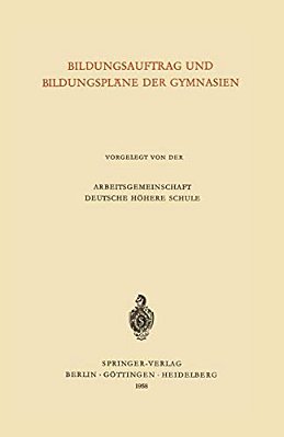 Bildungsauftrag Und Bildungspläne Der Gymnasien-..