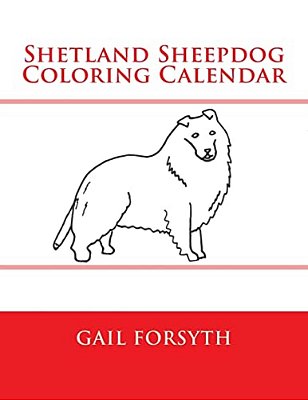 Shetland Sheepdog Coloring Calendar-..