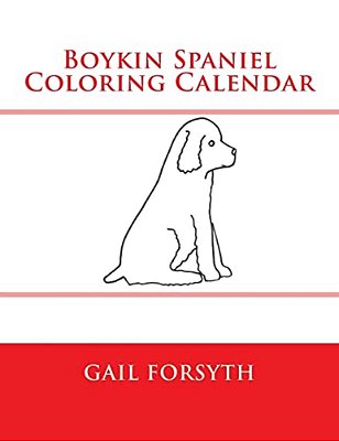 Boykin Spaniel Coloring Calendar-..