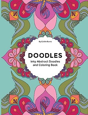 Doodles: Inky Abstract Doodles & Coloring Book-..