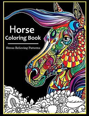 Horse Coloring Books For Adults-..
