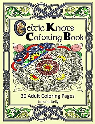 Celtic Knots Coloring Book: 30 Adult Coloring Pages-..