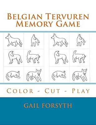 Belgian Tervuren Memory Game: Color - Cut - Play-..