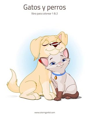 Gatos Y Perros Libro Para Colorear 1 & 2-..