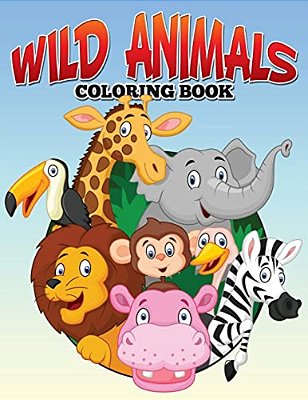 Wild Animals Coloring Book-..