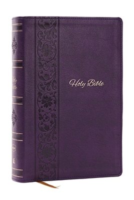 Nkjv Bible: Personal Size Giant Print, Purple Leathersoft, Holy Bible, Red Letter, Comfort Print: New King James Version-..