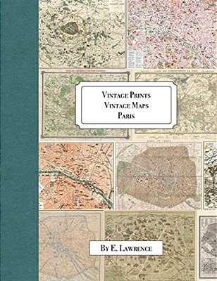 Vintage Prints: Vintage Maps: Paris-..